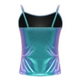 thumbnail image 2 of Sxiwei Kids Girls Spaghetti Shoulder Straps Dance Shirt Metallic Athletic Sports Camisole Tank Top Colorful 10, 2 of 7