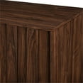 thumbnail image 5 of 60" Modern Wood TV Cabinet with Paneled Doors - Dark Walnut / Black, 5 of 5