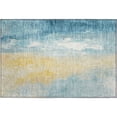 thumbnail image 2 of Addison Rugs Mayfield Premium Machine Washable Transitional Abstract Teal Rectangle Rug, 1'8" x 2'6", 2 of 6