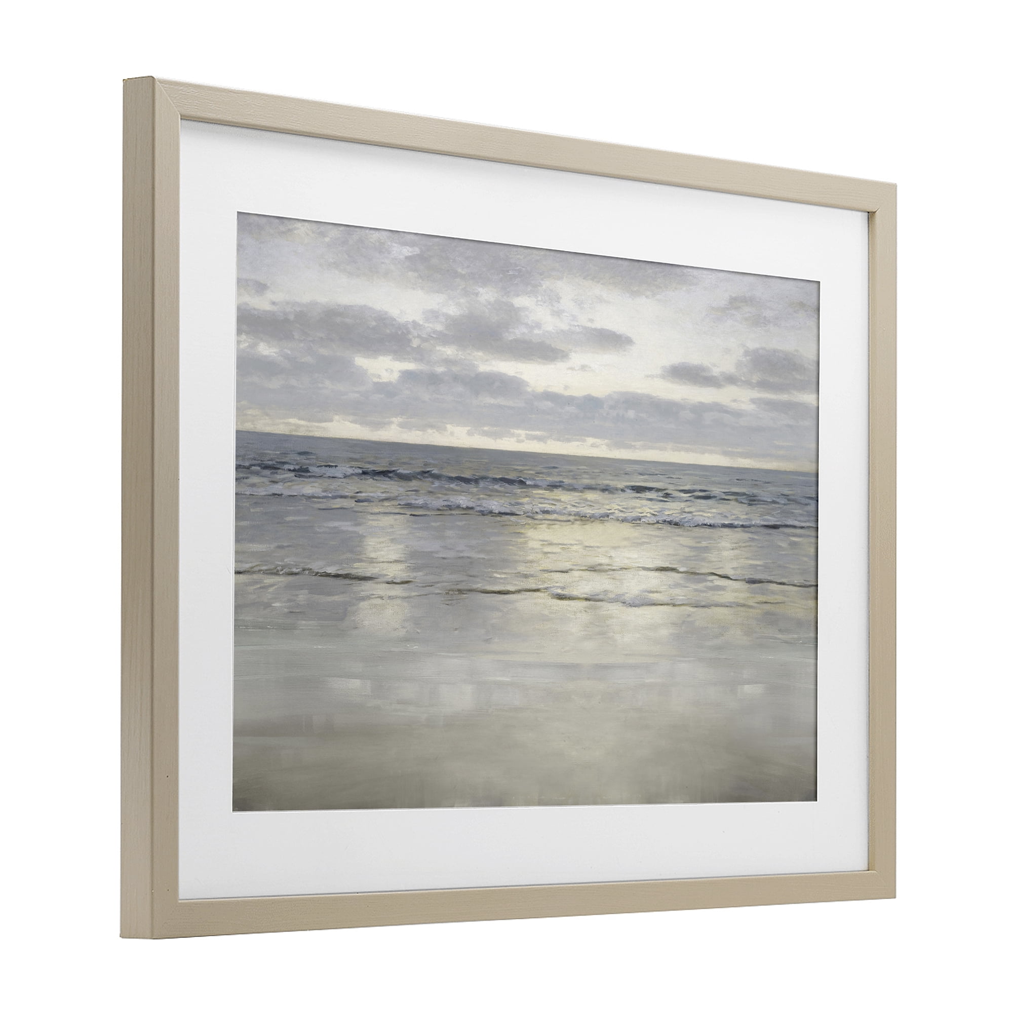Stupell Industries Sunlight On The Sea Birch Framed Print Under Glass, design by Christy McKee