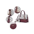 thumbnail image 3 of MKF Collection Saylor Women's Tote Handbag & Wristlet Wallet 2 piece Set by Mia K - Burgundy, 3 of 7