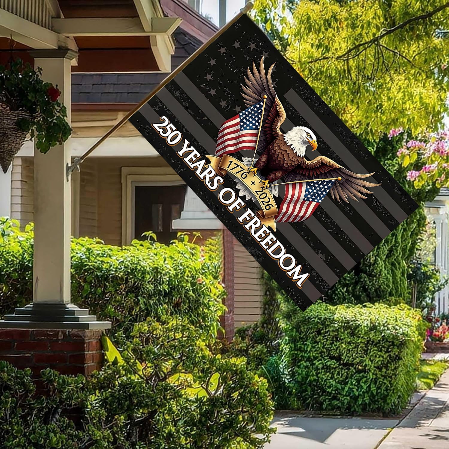 250 Year American Anniversary Flag 250th Anniversary Usa Flag Patriotic 4th of July Independence Day 1776-2026 Yard Flags For Outside 3x5 Ft Outdoor Banner Decorations