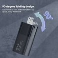 thumbnail image 2 of VIDVIE 3 Port Fast Wall Charger Head USB & Type C 65W Output XL-PLM320 Black, 2 of 7