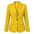 thumbnail image 6 of PFRNLF Blazers for Women Lightweight Long Sleeve Lapel Button Casual Business Suit Jackets with Pockets, 6 of 7