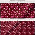 thumbnail image 2 of Soimoi Red Cotton Cambric Fabric Pink Heart Print Sewing Fabric Yard 42 Inch Wide, 2 of 7