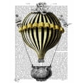 thumbnail image 3 of Fab Funky 12x14 Black Modern Framed Museum Art Print Titled - Baroque Fantasy Balloon 2, 3 of 5