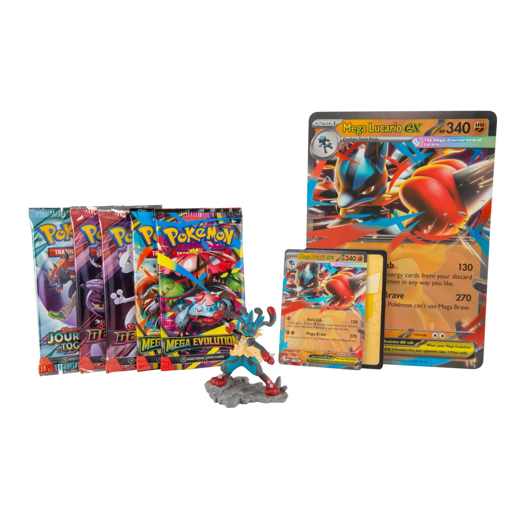 Pokemon TCG:  Mega Lucario ex Figure Collection