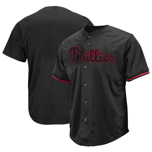 Men's Profile Black Philadelphia Phillies Big & Tall Pop Fashion Jersey