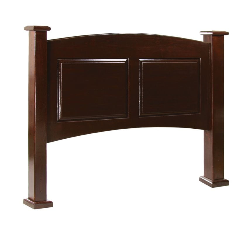 Transitional E.King Headboard, Dark Cherry Finish
