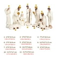 thumbnail image 3 of Christmas Nativity Figurines Resins Nativity Scene Statue with Stable Holy Family Statue Table Centerpieces Home Decors, 3 of 9
