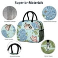 thumbnail image 4 of Obrewu Pioneer Flower and Butterfly Lunch Bag for Adult, Insulated, Leakproof, Oxford Cloth, 4 of 7