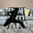 thumbnail image 2 of Orinice Running Man Warm Lightweight Blanket Soft Fleece Blankets All Seasons for Bed Couch Sofa Decor Cow Gifts 50x60in, 2 of 6