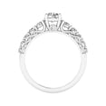 thumbnail image 4 of Dash Jewel 1.5 Ct VVS1/D Round Cut Lab Created Simulated Diamond Ring - 14K White Gold Plated Wedding Anniversary Ring - Dainty Engagement Wedding Diamond Ring for Women's - Solitaire Rings for Her, 4 of 7