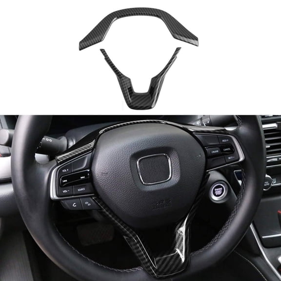 Steering Wheel Cover Trim Carbon Fiber Look For Honda Accord 2018-2022
