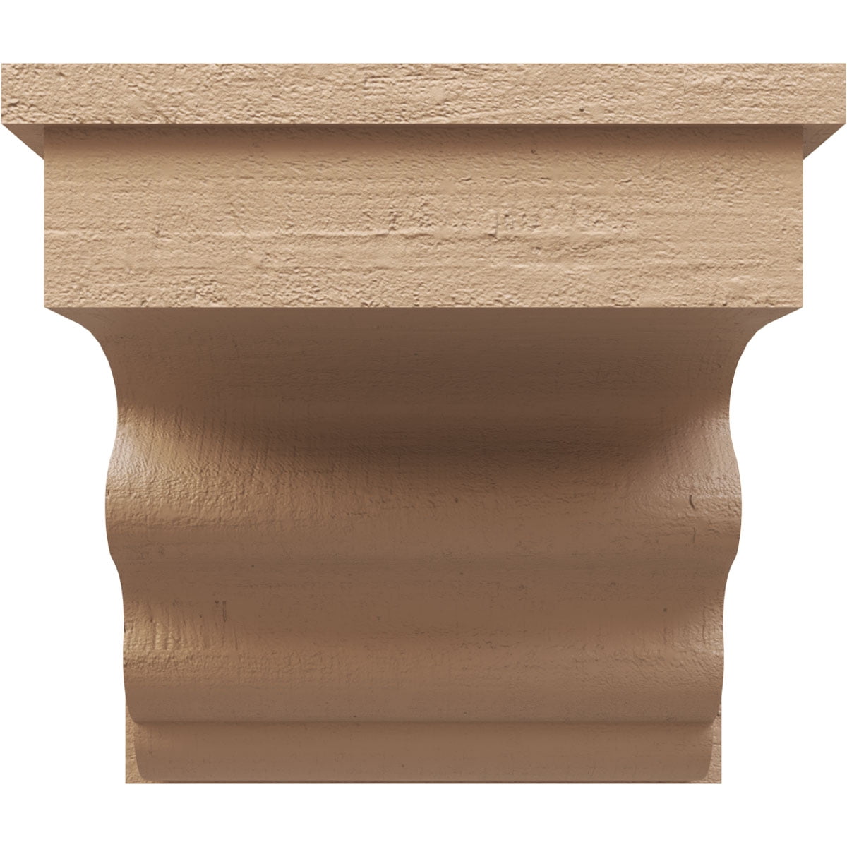 11"W x 11"D x 11"H Wide Highland Rough Cedar Woodgrain TimberThane Corbel, Primed Tan