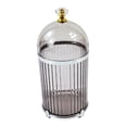 thumbnail image 4 of Baoblaze Clear Storage Jar Modern Kitchen Fruit Fork Holder for Party Home Restaurant smoke gray, 4 of 8