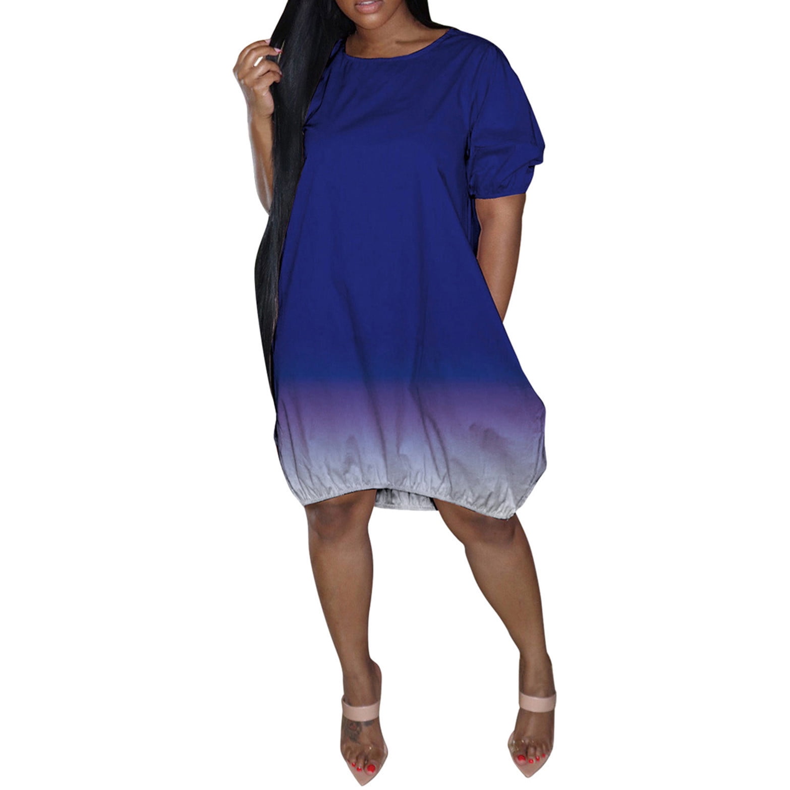 HIMIWAY Dresses for Women 2023 Women's Plus Size Casual Dresses Casual