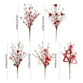 thumbnail image 2 of Artificial Flowers Picks Decor, Valentine's Day Heart Shaped Berry Bouquet, Valentine's Day Pink Heart Flower, Red and Artificial Berry Stems, Heart Shaped Berry Picks for Valentine’s Day,, 2 of 6