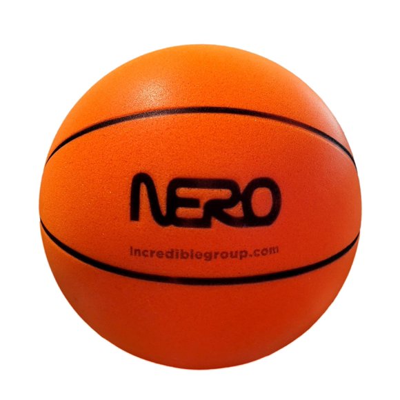 Baloncesto silencioso de espuma Incredible B-Ball Silent Play 18 cm naranja