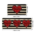 Valentines Day Kitchen Rugs And Mats Set Of 2 Valentines Kitchen Mats