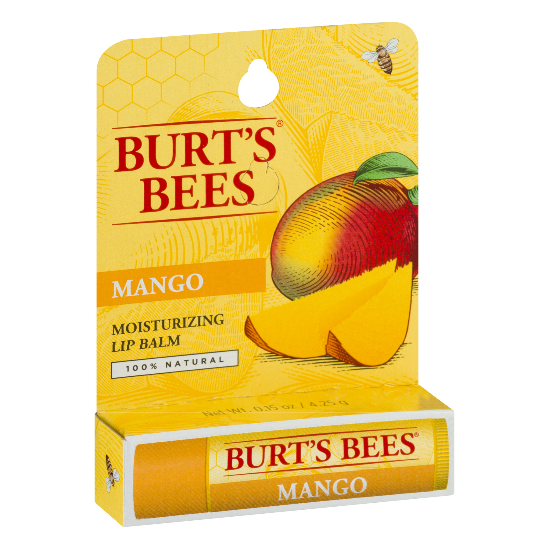 Burt's Bees Nourishing Lip Balm with Mango Butter, 0.15 oz - image 2 of 6