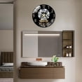 thumbnail image 4 of 15.75 Inch Golden Diamond-Edged Glass  Wall Clock,  Aa Battery Powered, Suitable for Living Room, Bedroom, Office Space (Battery Not Included), 40cm, 4 of 9