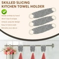thumbnail image 3 of 3Pcs Crochet Towel Holder Ring Elegant Macrame Hand Towel Holder Hanging Dish Towel Holder Easy to Use Knitted Towel Holder with Loop Crochet Towel Ring for Towels Kitchens-3pcs-gray, 3 of 9