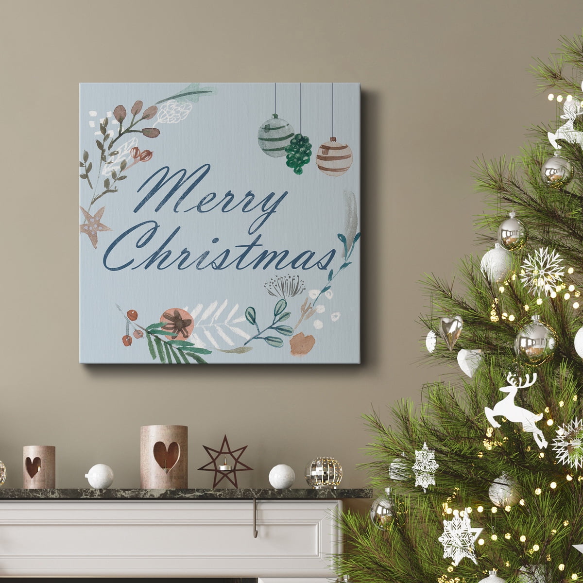 Snowy Christmas I- Gallery Wrapped Canvas