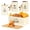 Beige White, variant on 4Piece Bread Box Set with Bamboo Lid, Smooth Metal Bread Bin – Includes 3 Canisters for Coffee, Tea & Sugar, for Home Kitchen Countertop