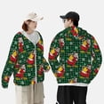 thumbnail image 4 of Lsque Vintage Santa Skiing Green Plaid UPF 50+ Lightweight Sun Protection Men's Women's Long Sleeve Shirt, Hoodie Performance -Medium, 4 of 9