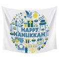 thumbnail image 1 of Tapiz Colgante De Pared De Poliéster, Decoración Del Hogar De Hanukkah, Tapiz Impreso Único Para El Hogar Para Dormitorio, Sala De Estar, Regalo De Fiesta matsuzay HA027037-01, 1 of 6