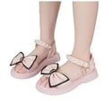 thumbnail image 5 of enyan Girls Beach Sandals with Adjustable Straps Little Kids Water Sandals for Athletic Summer Outdoor Kids Sandals,Pink,Size 11.5, 5 of 7