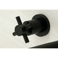 thumbnail image 3 of Kingston Brass KS8050DX Concord Two-Handle 3-Hole Wall Mount Roman Tub Faucet in Matte Black, 3 of 6