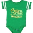 thumbnail image 3 of Inktastic Prayer Power Gold Boys or Girls Baby Bodysuit, 3 of 5