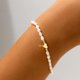 thumbnail image 3 of Kunmingshisd Pulseras para mujer, pulseras chapadas en oro para mujer, pulseras de perlas de corazón con eslabones cubanos y diamantes de mal de ojo, regalo de joyería diaria, 3 of 5