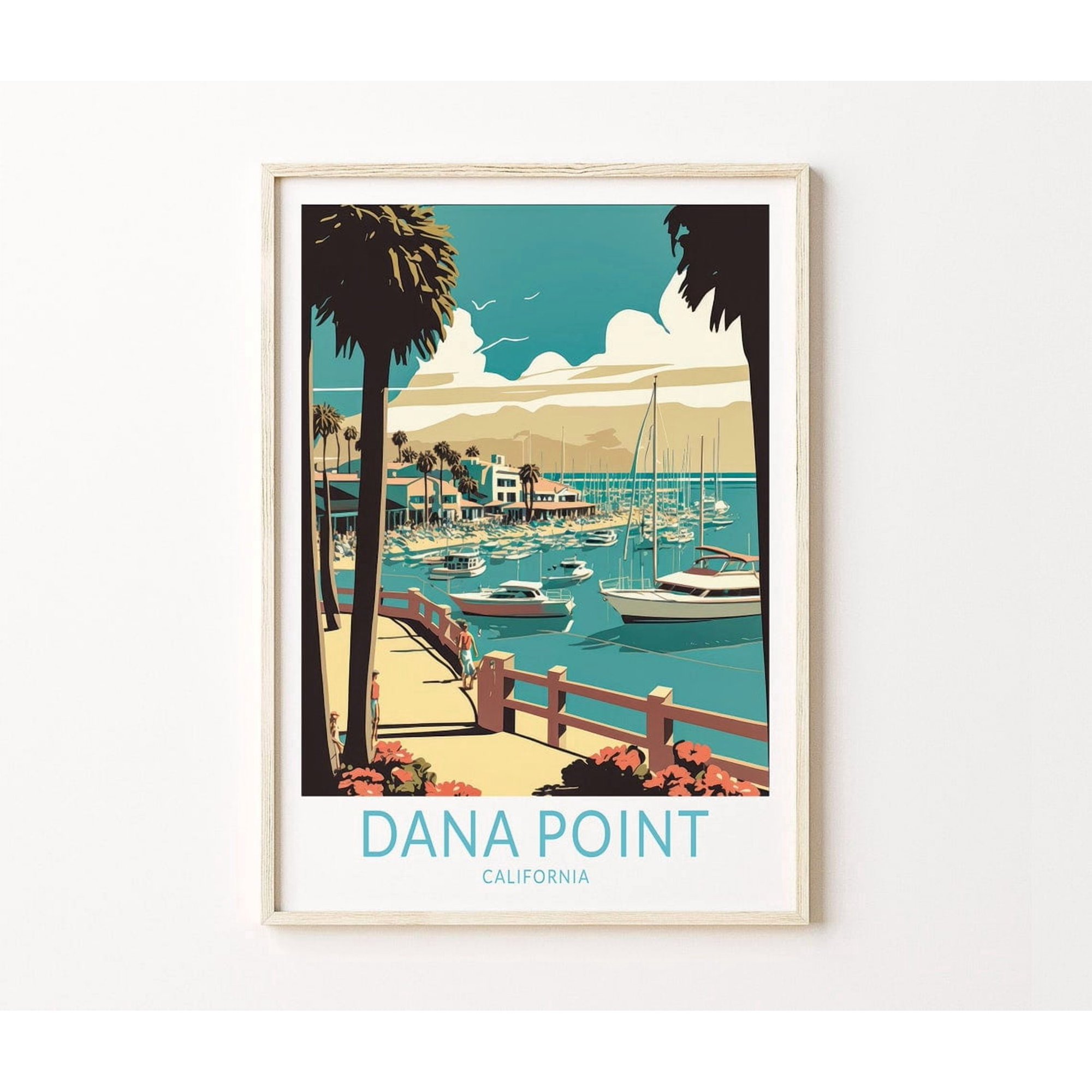 Dana Point California Orange County Coastal Wall Art Home Decor