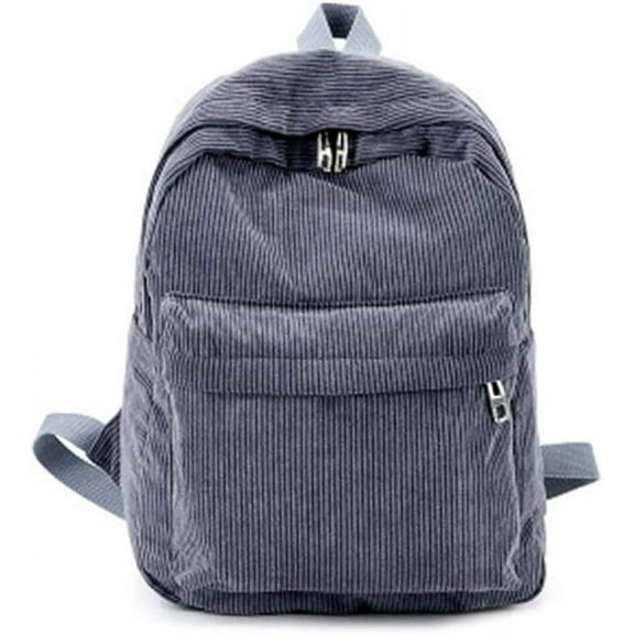 XmhyTop-A Women Vintage Rucksack Corduroy Backpack School Bag Casual Computer School Travel Handbag Rucksack