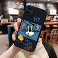thumbnail image 1 of Fundas de silicona con dibujos animados de gato y ratón para iPhone 14 13 12 11 Pro Max Mini 11 Pro Max X XR XS MAX 8 7 6 6S Plus 5 SE Tan Jianjun unisex, 1 of 2