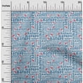 thumbnail image 2 of oneOone Cotton Cambric Medium Blue Fabric Text Craft Projects Decor Fabric Printed By The Yard 42 Inch Wide, 2 of 5