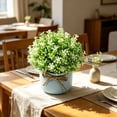 thumbnail image 2 of Clearance Artificial flowers under $10,Artificial Flowers Potted Plants Flowers In POTS Decorate Home Bathroom Kitchen Rustic Table Centerpiece Interior Outdoor Decor, 2 of 9