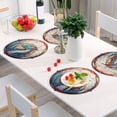 thumbnail image 6 of Ryvnso Dragon Bohomia Round Plate Mats Dining Table Placemat 1 Piece for Holiday Decoration, 6 of 7