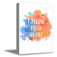 thumbnail image 1 of Awkward Styles Follow Your Heart Canvas Art Follow Your Heart Canvas Wall Decor for Office Inspirational Quotes Follow Your Heart Framed Art Inspirational Vinyl Art Motivational Quotes Art, 1 of 7