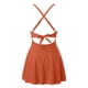 thumbnail image 3 of WILLBEST Traje de Baño de Natación para Mujer, Traje de Baño de Una Pieza con Falda Recortada y Cuello En V, Cruzado con Lazo En La Espalda, Trajes de Baño, 3 of 4