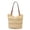 Beige, variant on Straw Handbag, Woven Beach Purse, Mini Summer Raffia Tote Bag with Lobster Embroidery, Lightweight Durable Shoulder Bag for Vacation and Bohemian Style