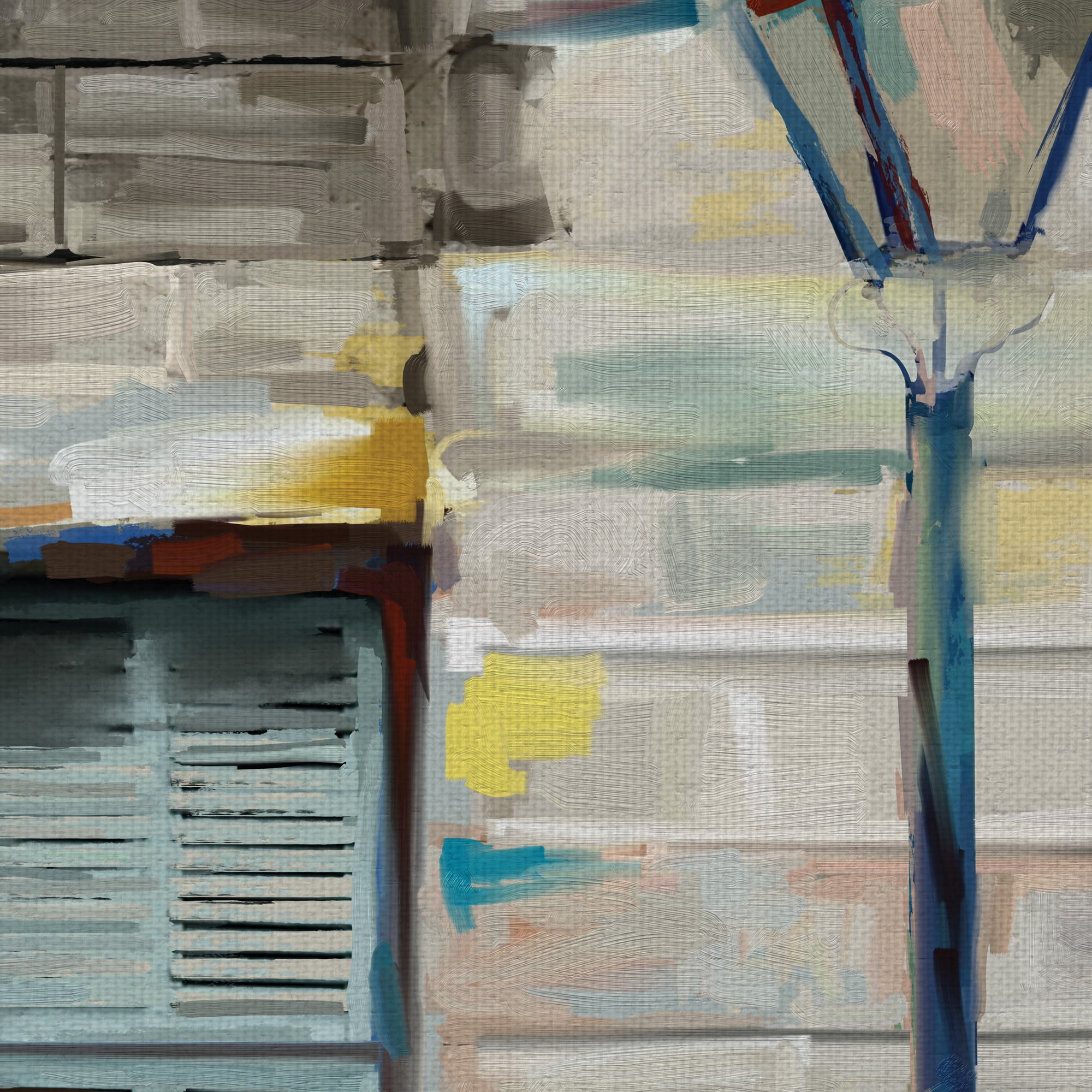 Masterpiece Art Gallery Bridgetown Window & Streetlamp by Studio Arts Canvas Art Print 30" x 40"