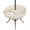White, Cream, Beige, variant on Round Outdoor Tablecloth with Umbrella Hole and Zipper, Teal Blue Monstera Deliciosa Tablecloth with Elastic Waterproof, Summer Botanical Tropical Patio Table Covers for 55" - 60" Picnic Pool Tables