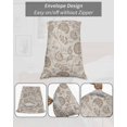 thumbnail image 7 of Khaki Fruit Pillow Covers King Size 2 Pack, Country Retro Floral Botanical Plant Soft Bed Throw Pillowcases Breathable Cooling Long Lumbar Body Pillow Sham Cover for Bed Sofa 20''x36'', 7 of 7