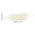 thumbnail image 4 of Unique Bargains 1 Pc Bath Shower Loofah Sponge Body Puffs for Bathroom Shower 11.42"x4.72"x2.36" Beige, 4 of 6