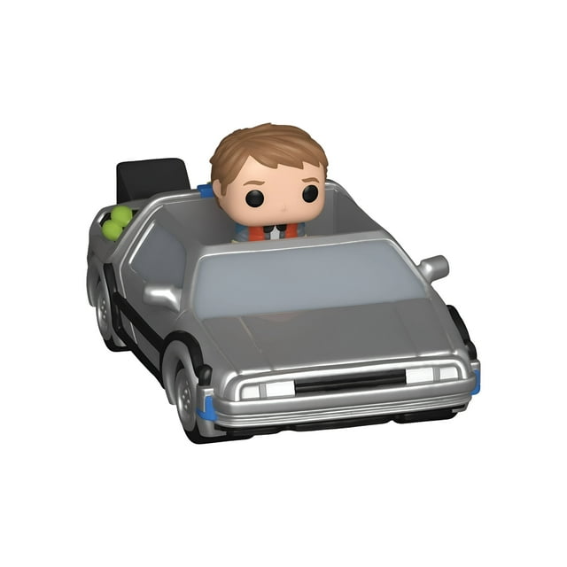 Figura Coleccionable Funko Bitty Pop Rides Volver Al Futuro DeLorean con Marty 2 Piezas