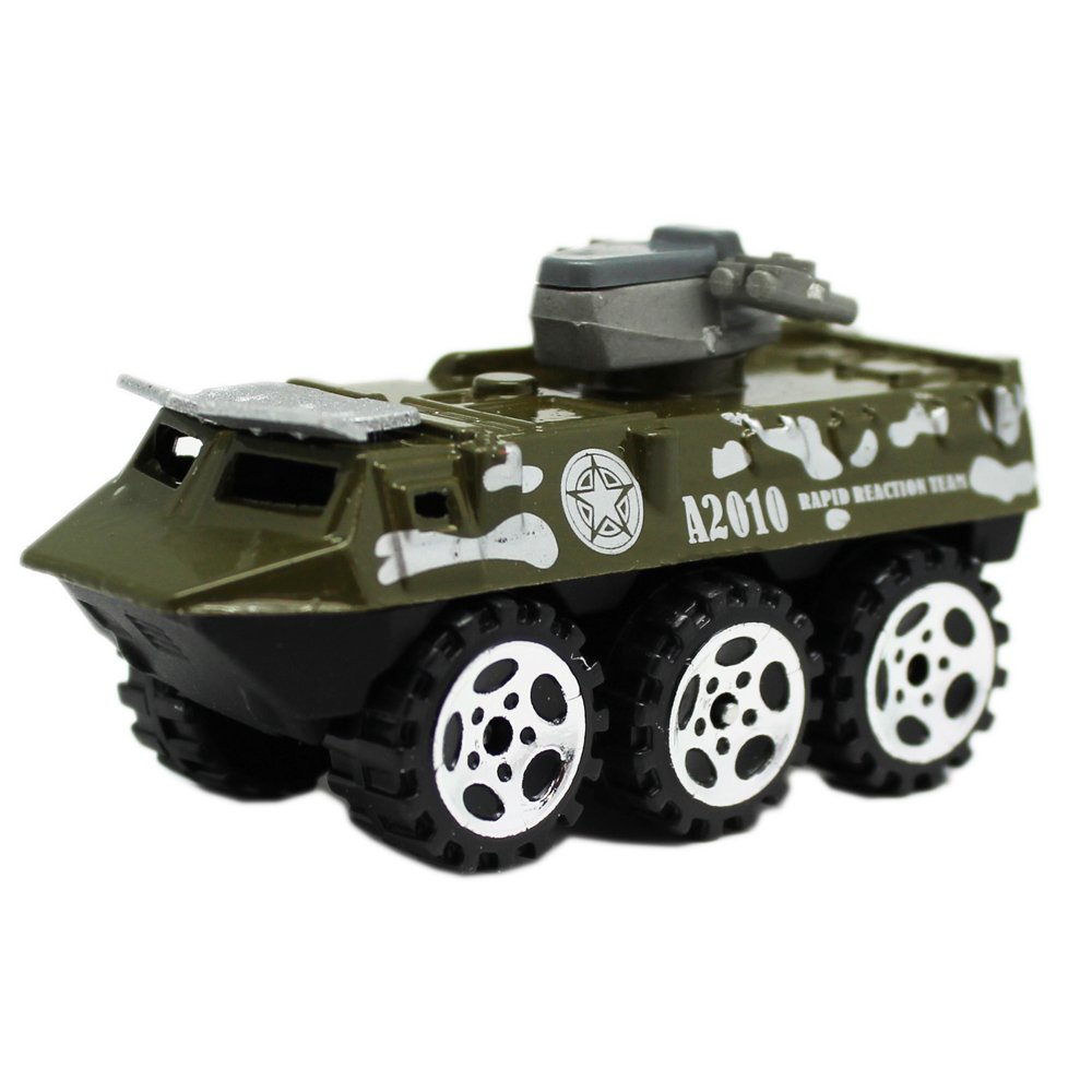 DieCast Army Green Camouflage Armored Military Vehicle Model Vehicle